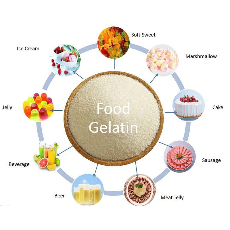 Food Additives CAS 9000-70-8 Bovine Skin Gelatin Bovine Beef Bone Gelatin 150 Bloom